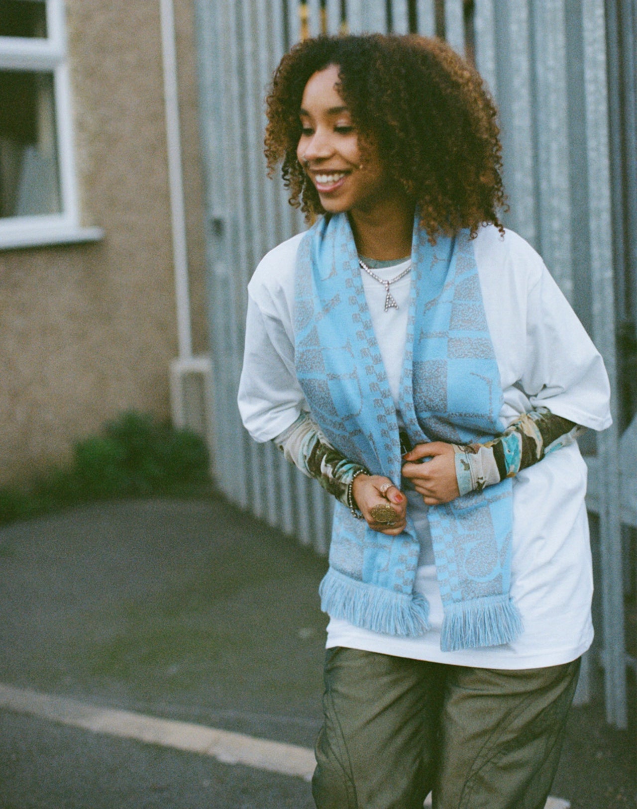 Still Independent: Blue and Grey Scarf
