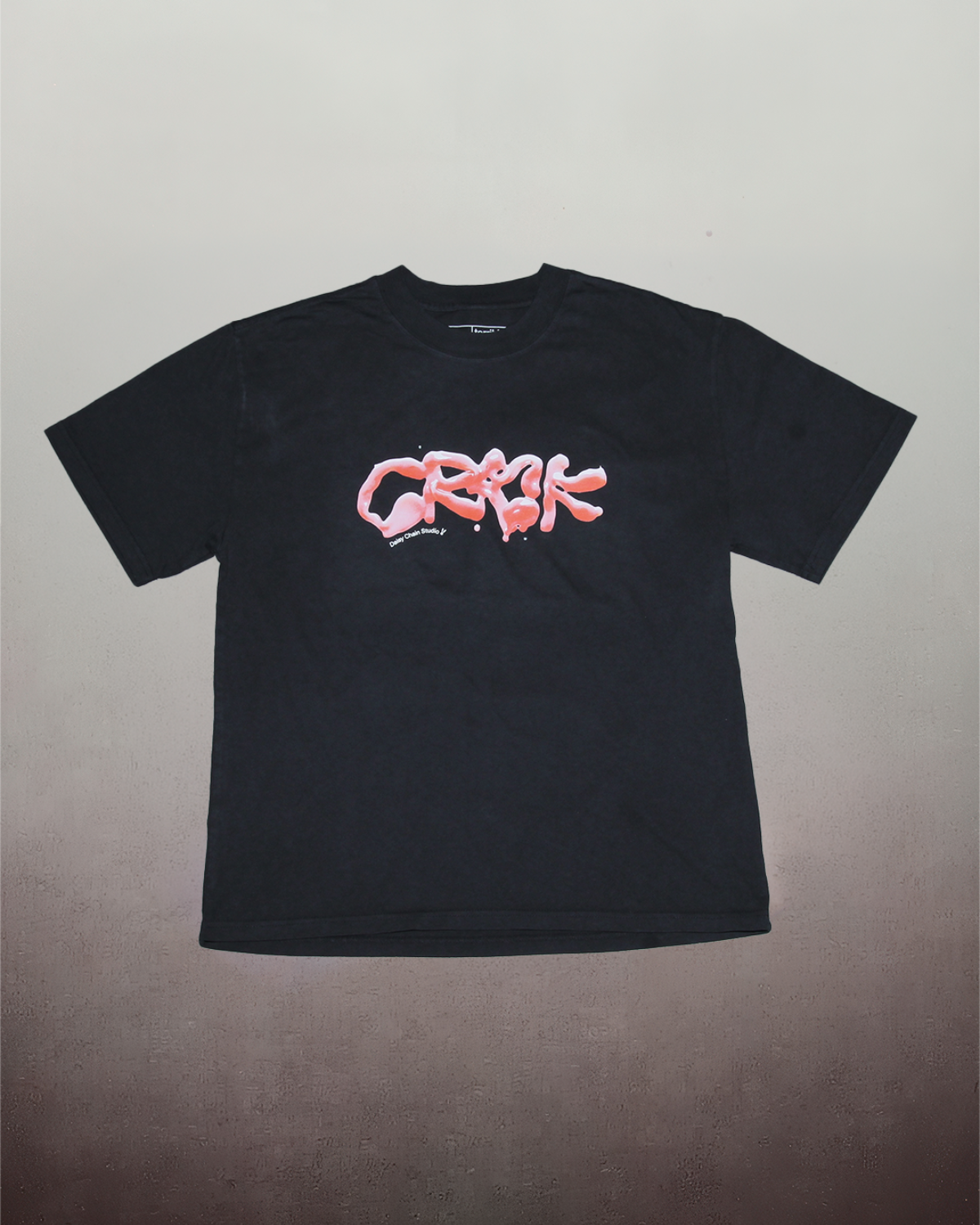 Crack X Daisy Chain Studio: Black Short Sleeve Tee