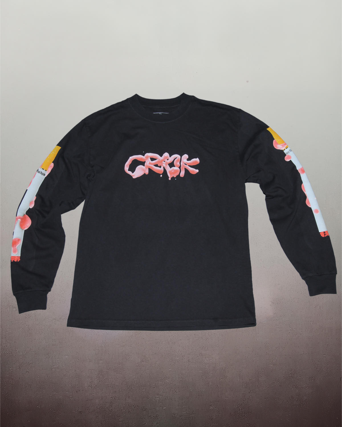 Crack X Daisy Chain Studio: Black Long Sleeve Tee