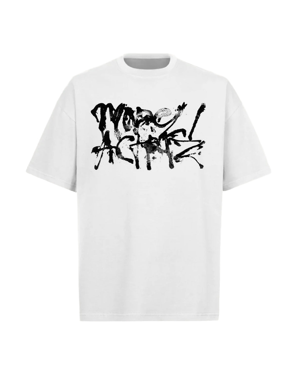 CRACK X MODEL/ACTRIZ OVERSIZED TEE