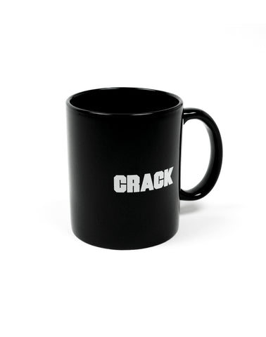 Crack Logo Print Ceramic Mug