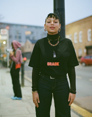 Still Independent: Black Oversized Tee